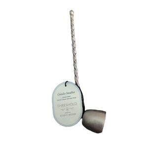 Threshold Handcrafted Candle Snuffer Cast Aluminum Silver Finish 11.5" NWT